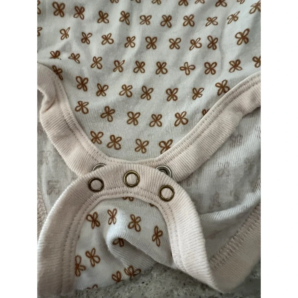 Carters Just One You 6M & Cloud Island 3-6M Long Sleeve Bodysuit Set 2 Pk Cotton